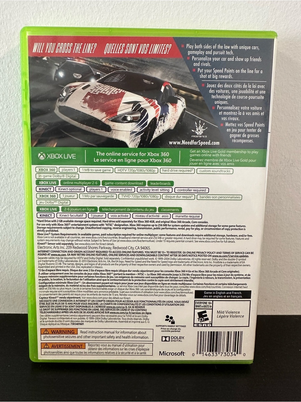 Microsoft Xbox 360 Need for Speed Rivals Game - Picture 2 of 4